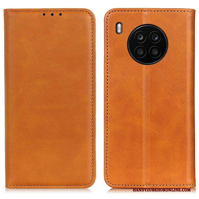 Schutzhülle Für Honor 50 Lite Flip Case Elegantes Spaltleder