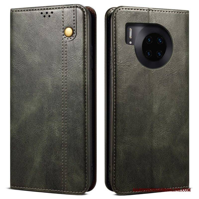 Schutzhülle Für Honor 50 Lite Flip Case Gewachstes Kunstleder