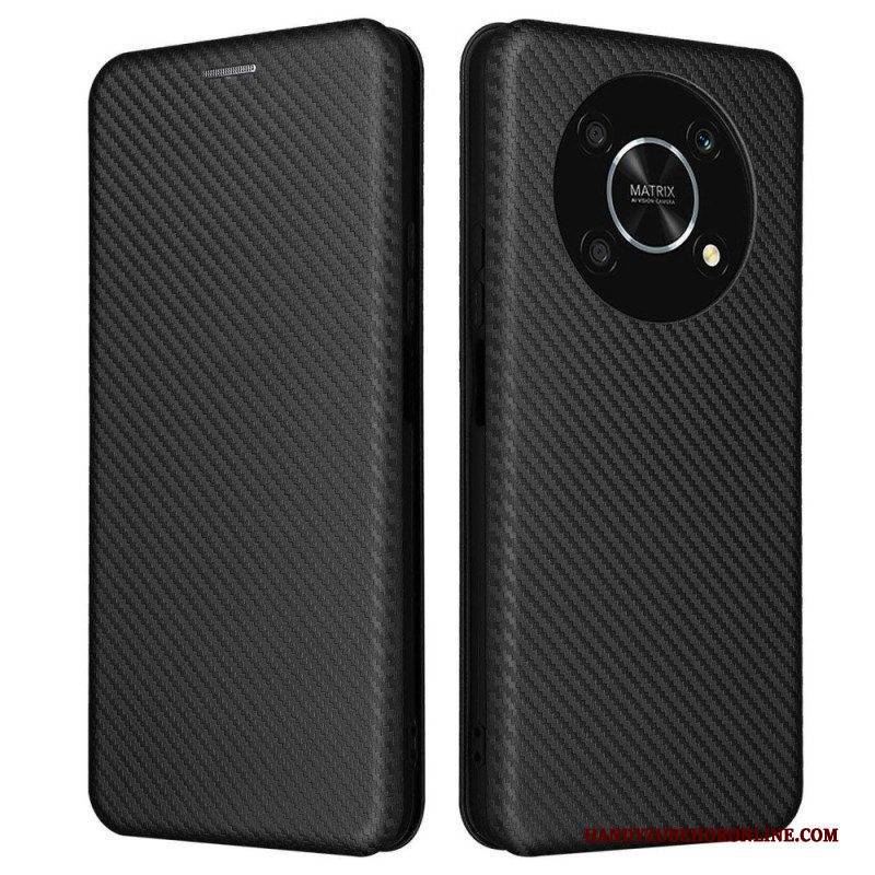 Schutzhülle Für Honor Magic 4 Lite 5G Flip Case Farbige Kohlefaser