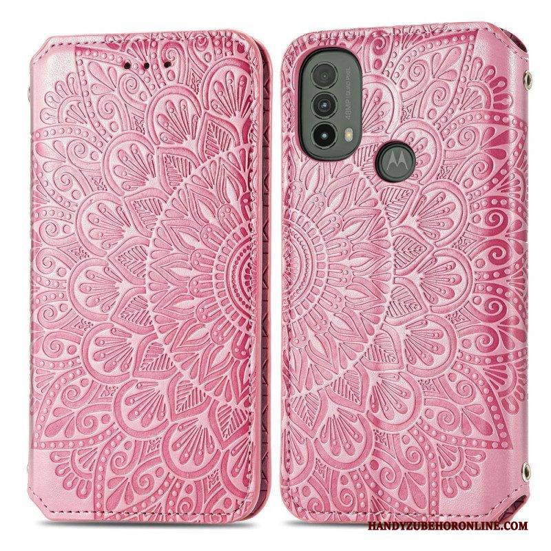 Schutzhülle Für Moto E40 / E30 / E20 Flip Case Mandala