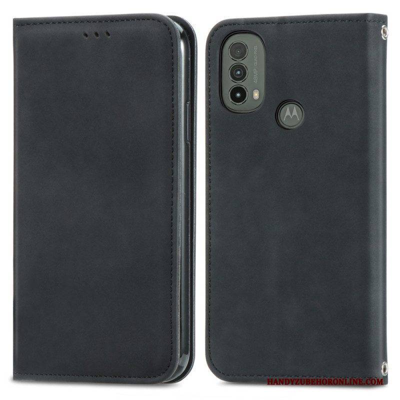 Schutzhülle Für Moto E40 / E30 / E20 Flip Case Skin-touch-design