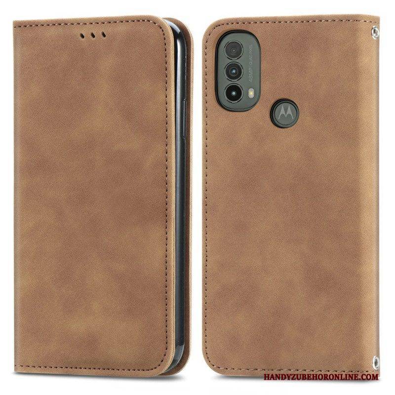 Schutzhülle Für Moto E40 / E30 / E20 Flip Case Skin-touch-design