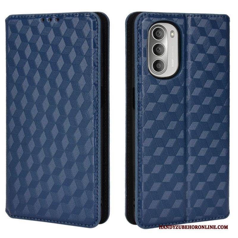 Schutzhülle Für Moto G51 5G Flip Case Diamant-ledereffekt