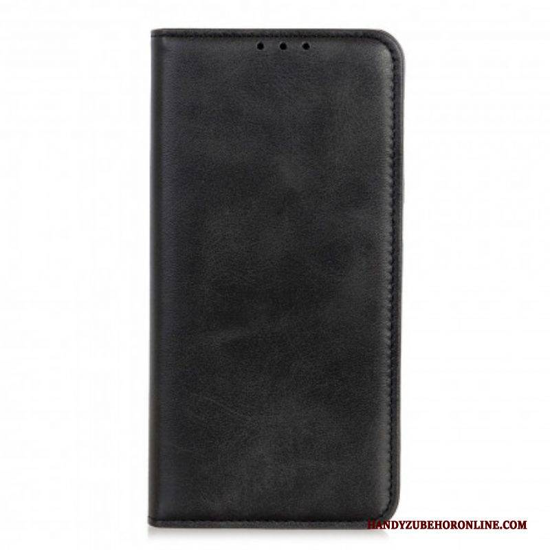 Schutzhülle Für Moto G60S Flip Case Mattes Spaltleder