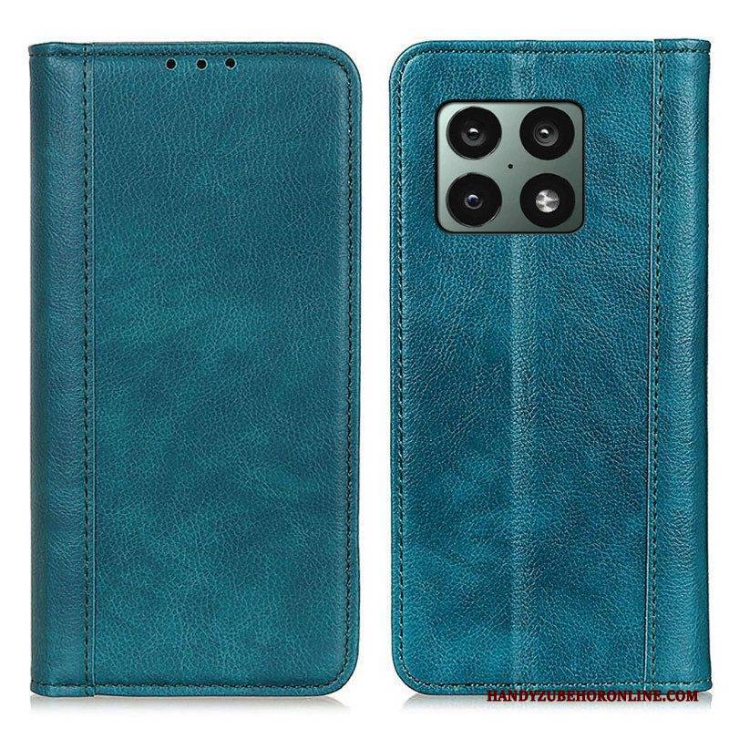 Schutzhülle Für OnePlus 10 Pro 5G Flip Case Farbige Version Aus Litschi-leder