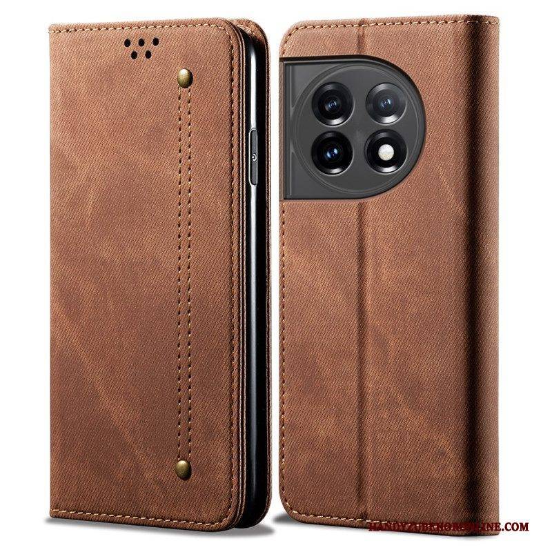 Schutzhülle Für OnePlus 11 5G Flip Case Denim-stoff