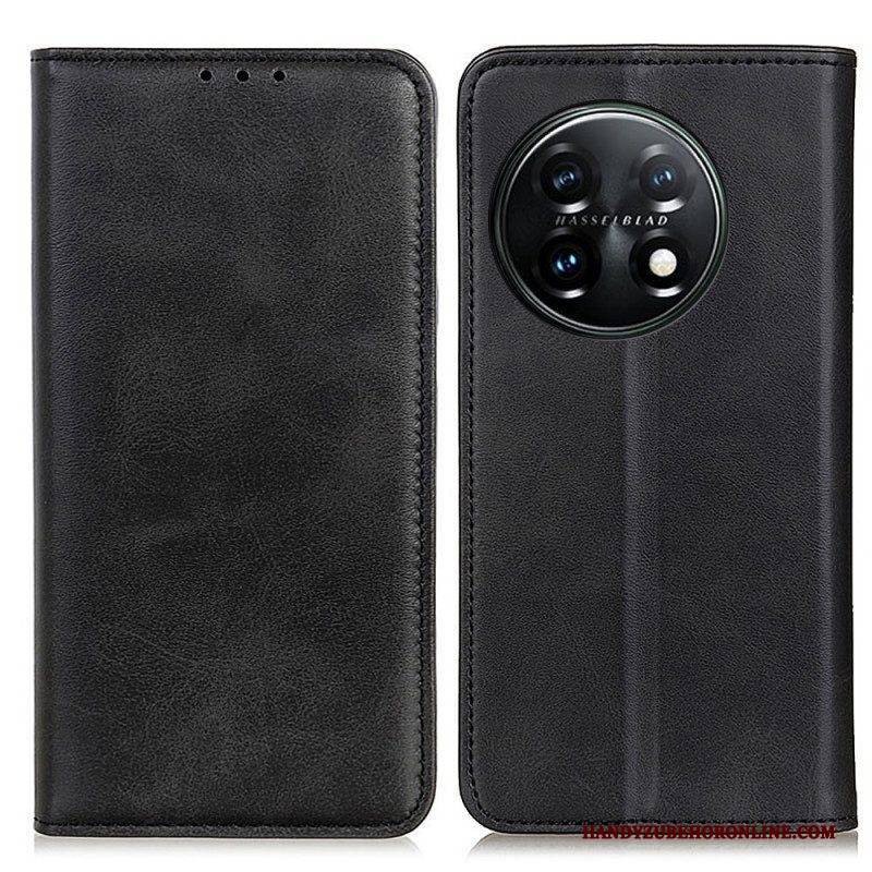 Schutzhülle Für OnePlus 11 5G Flip Case Elegantes Spaltleder