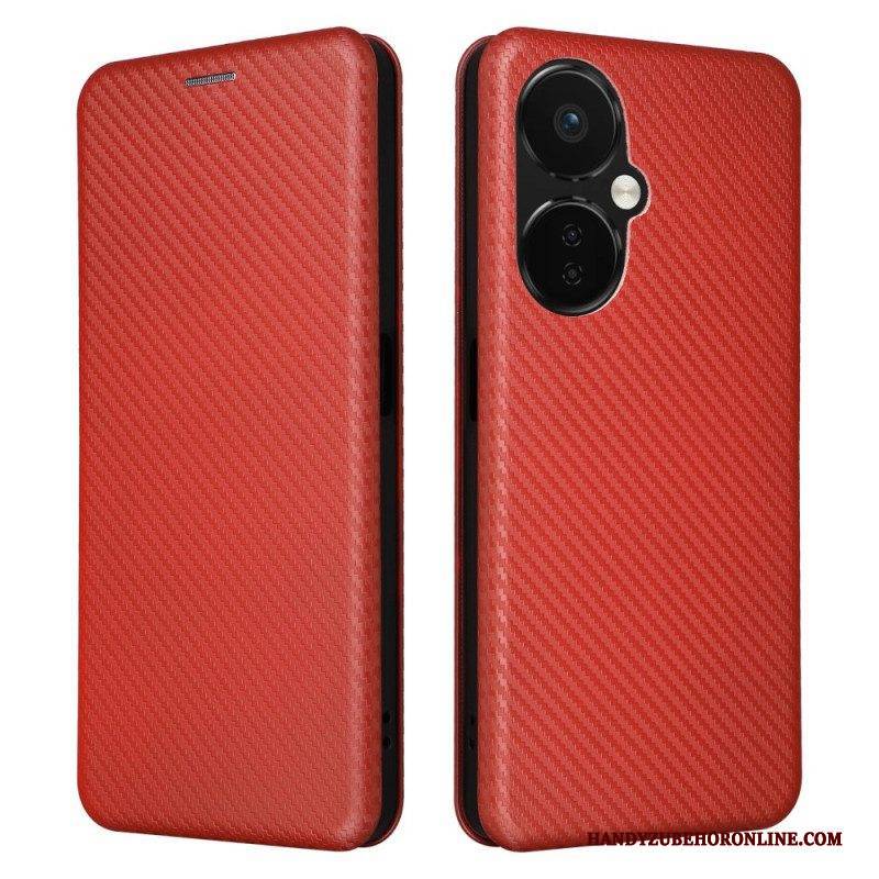 Schutzhülle Für OnePlus Nord CE 3 Lite 5G Flip Case Kohlefaser-textur