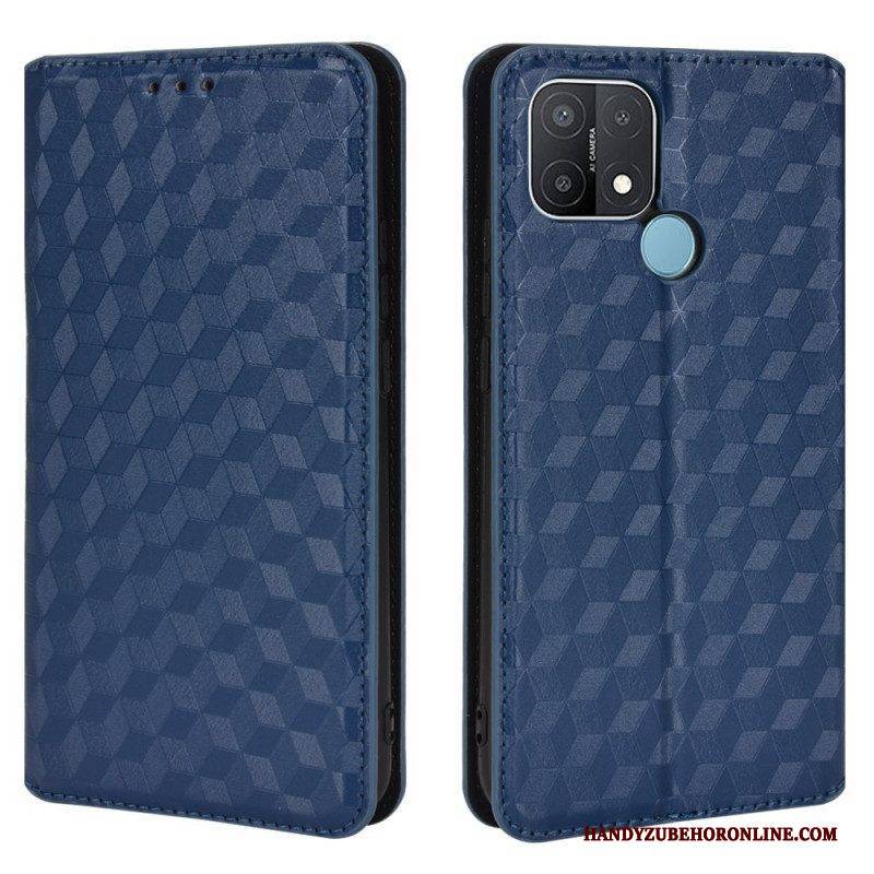 Schutzhülle Für Oppo A15 Flip Case Diamant-ledereffekt