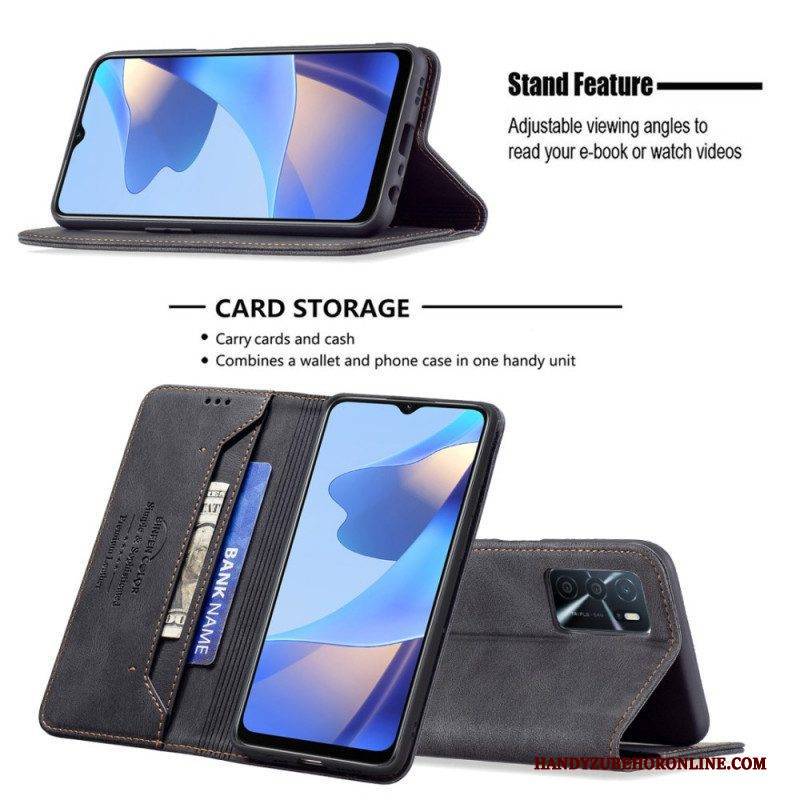 Schutzhülle Für Oppo A16 / A16s Flip Case Binfen Color Rfid-nähen