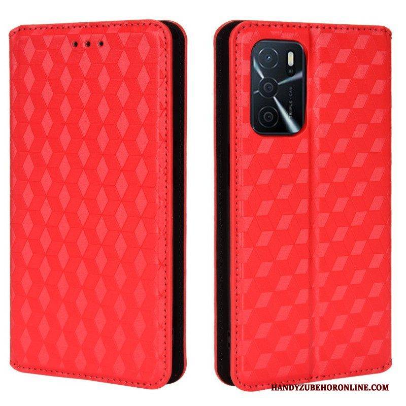 Schutzhülle Für Oppo A16 / A16s Flip Case Diamant-ledereffekt