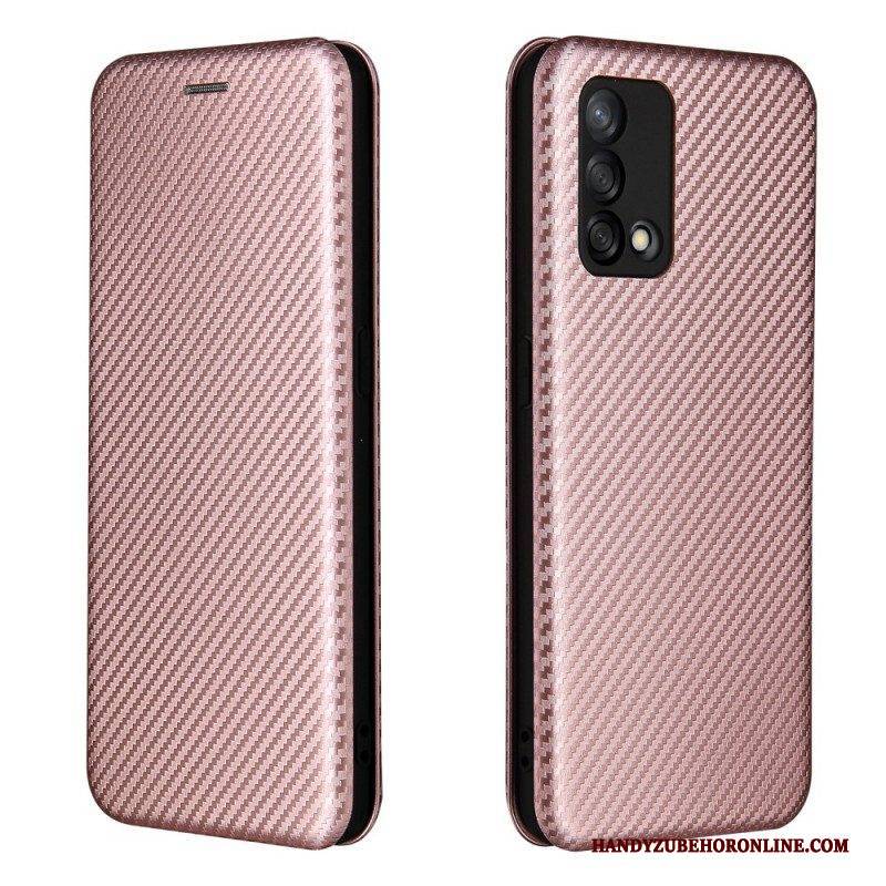 Schutzhülle Für Oppo A74 4G Flip Case Kohlefaser