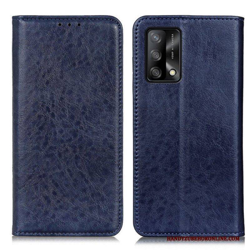 Schutzhülle Für Oppo A74 4G Flip Case Lederstruktur