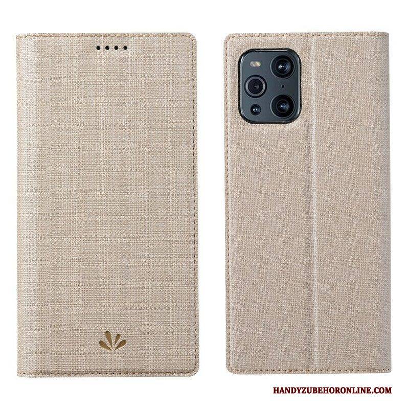 Schutzhülle Für Oppo Find X3 Pro Flip Case Strukturiertes Vili Dmx