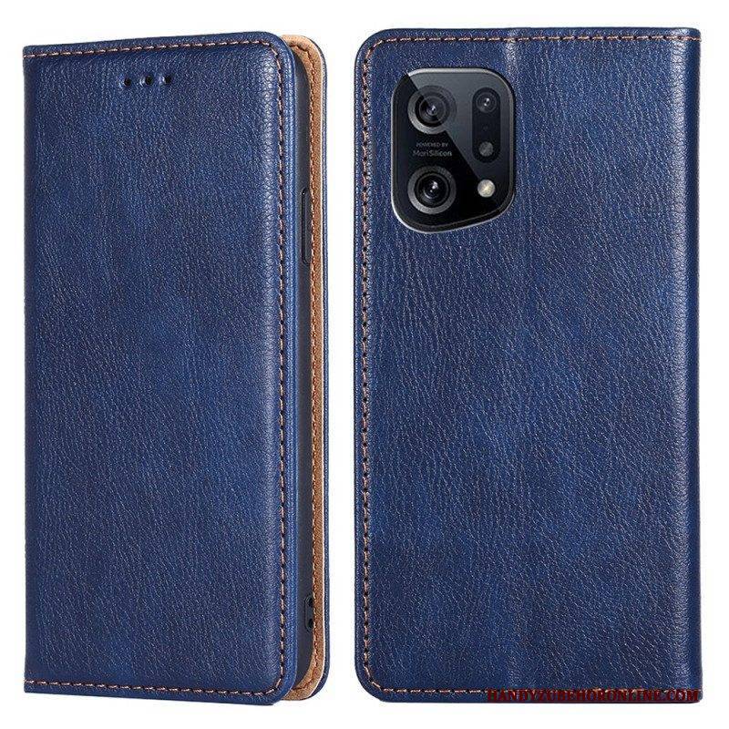 Schutzhülle Für Oppo Find X5 Flip Case Einfarbig