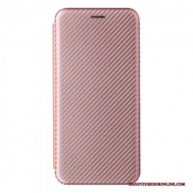 Schutzhülle Für Oppo Reno 6 5G Flip Case Farbiges Carbon-silikon