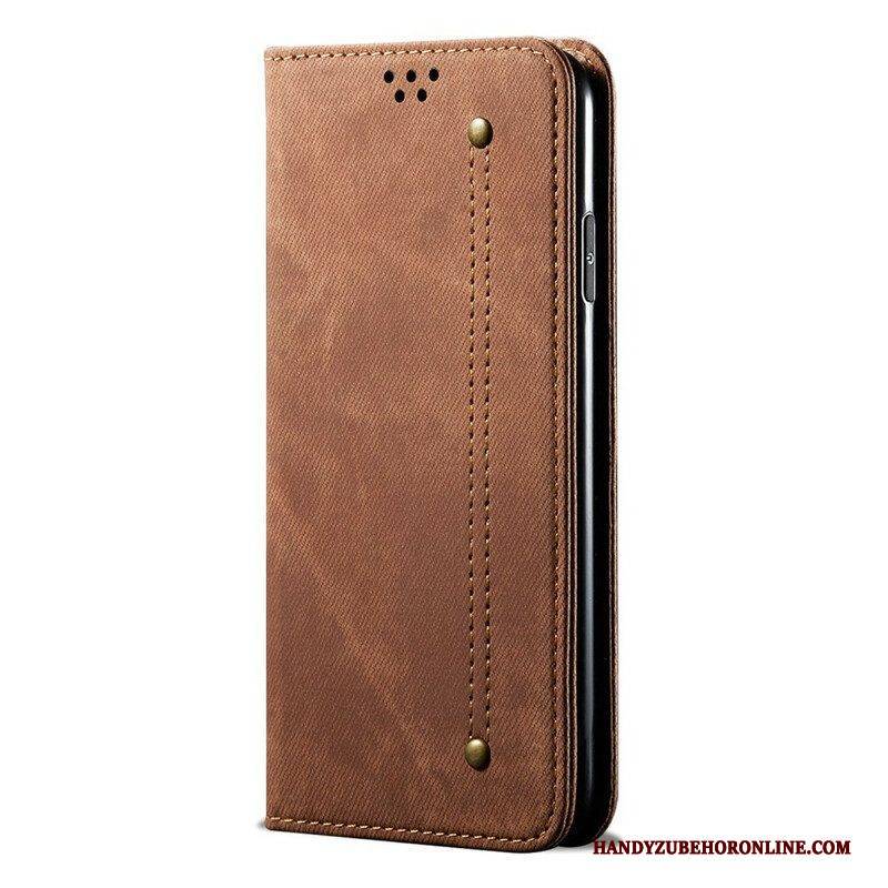 Schutzhülle Für Poco M3 Flip Case Denim-stoff