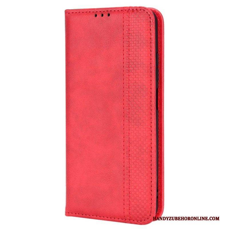 Schutzhülle Für Poco X4 Pro 5G Flip Case Vintage-ledereffekt