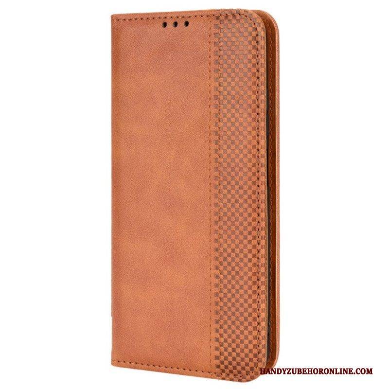Schutzhülle Für Poco X4 Pro 5G Flip Case Vintage-ledereffekt