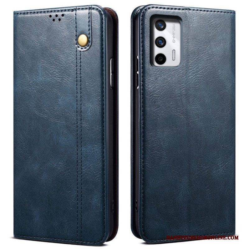 Schutzhülle Für Realme GT 5G Flip Case Gewachstes Kunstleder