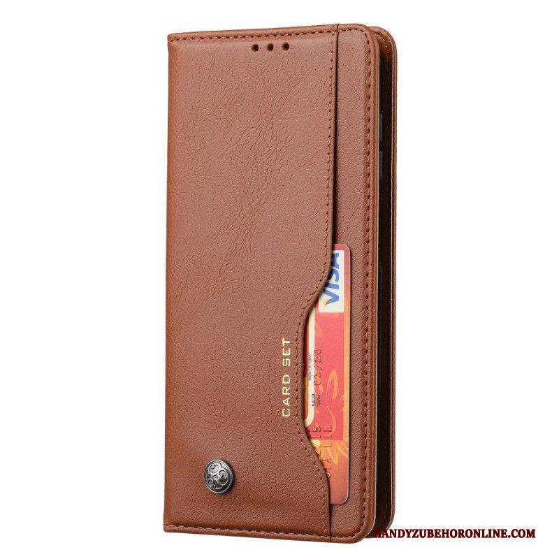 Schutzhülle Für Samsung Galaxy A13 5G / A04s Flip Case Kartenhalter Aus Kunstleder
