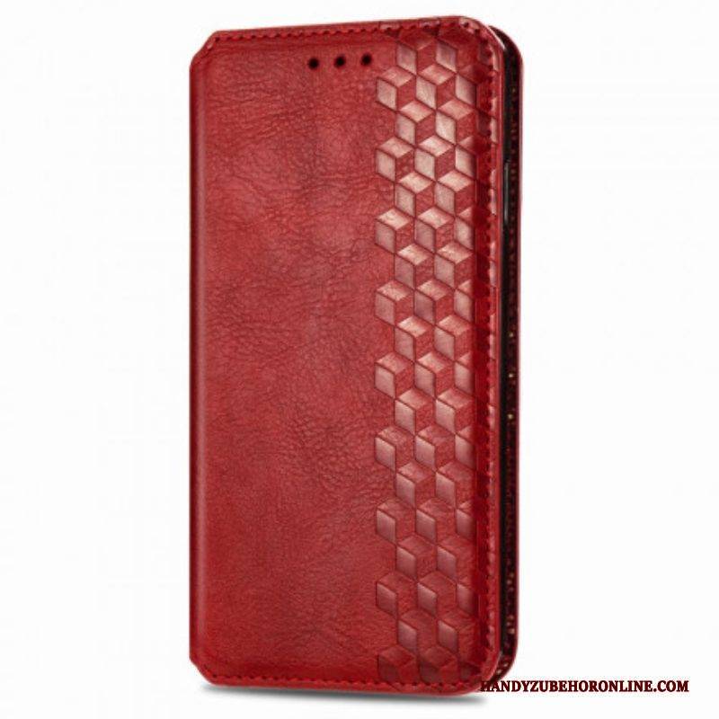 Schutzhülle Für Samsung Galaxy A42 5G Flip Case Rautenstruktur In Lederoptik