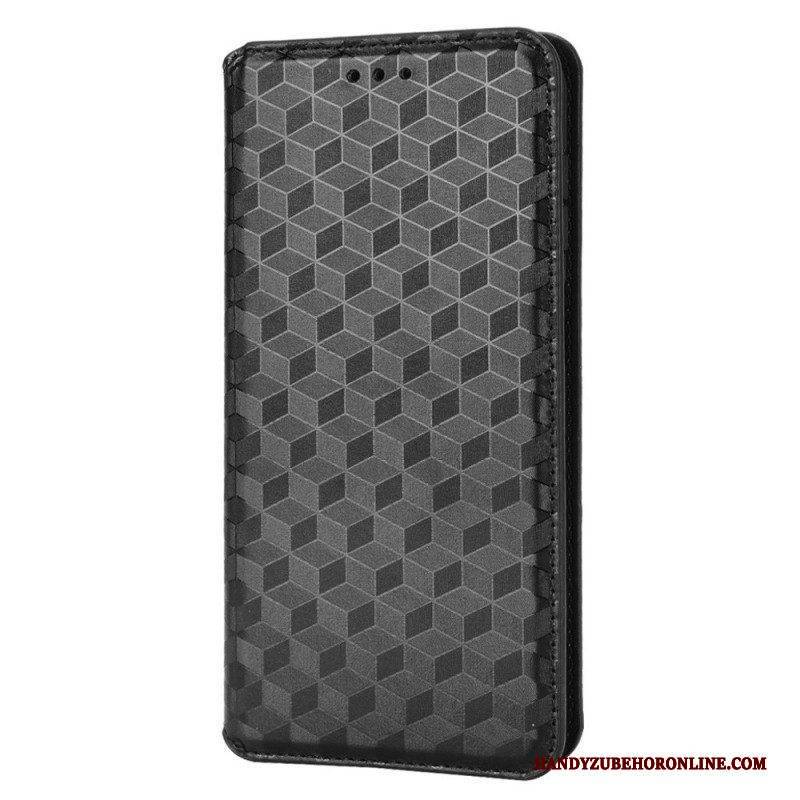 Schutzhülle Für Samsung Galaxy M23 5G Flip Case 3d-würfel-ledereffekt