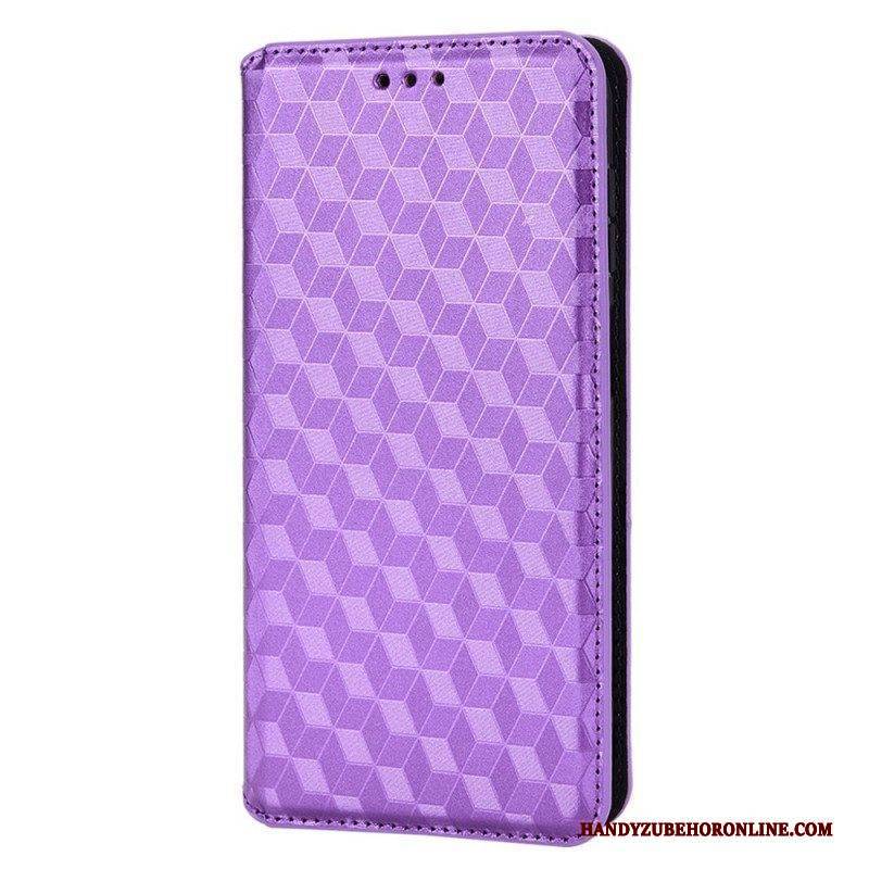 Schutzhülle Für Samsung Galaxy M23 5G Flip Case 3d-würfel-ledereffekt