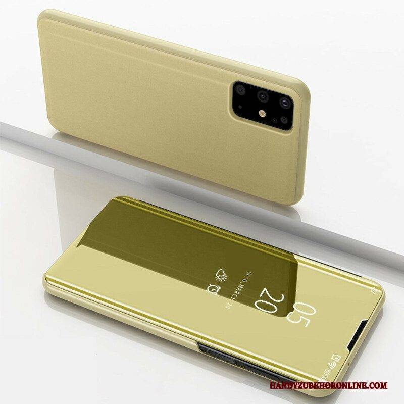 Schutzhülle Für Samsung Galaxy S20 Plus / S20 Plus 5G Spiegel Und Kunstleder