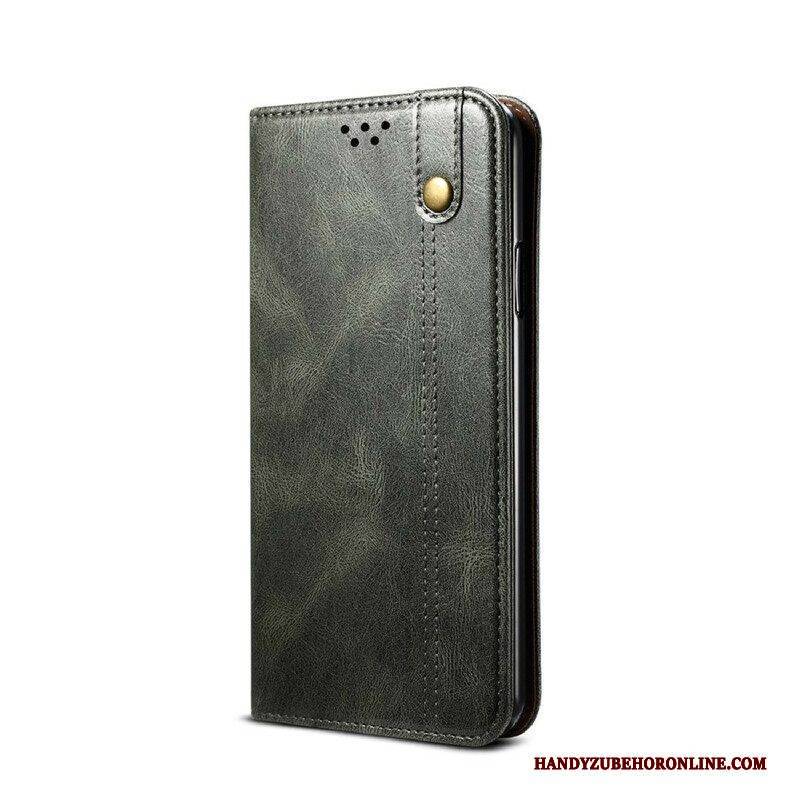 Schutzhülle Für Samsung Galaxy S21 5G Flip Case Gewachstes Kunstleder