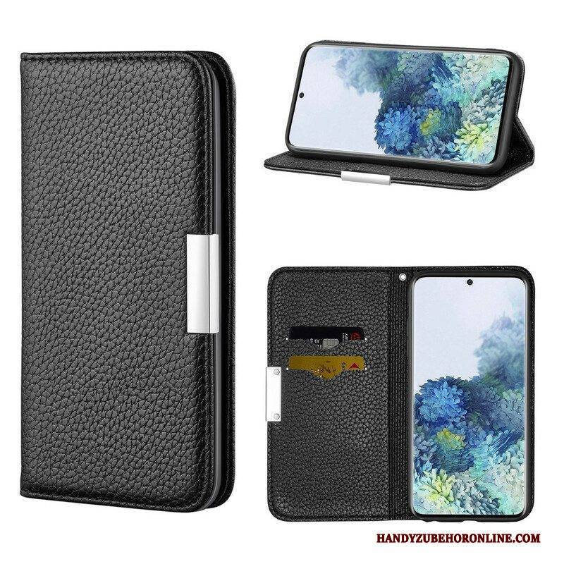 Schutzhülle Für Samsung Galaxy S21 5G Flip Case Kunstleder Litschi Ultra Chic