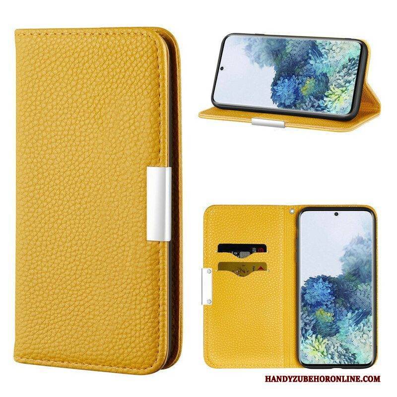 Schutzhülle Für Samsung Galaxy S21 5G Flip Case Kunstleder Litschi Ultra Chic