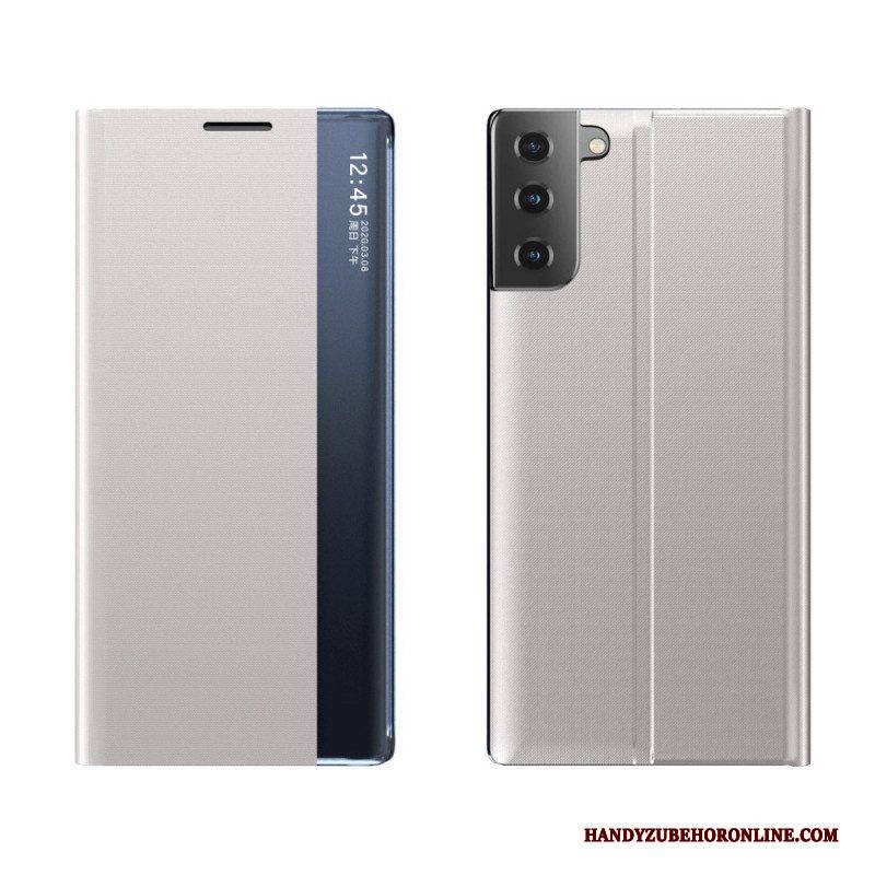 Schutzhülle Für Samsung Galaxy S21 5G Strukturiertes Kunstleder