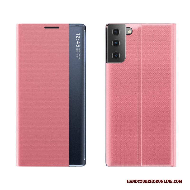 Schutzhülle Für Samsung Galaxy S21 5G Strukturiertes Kunstleder