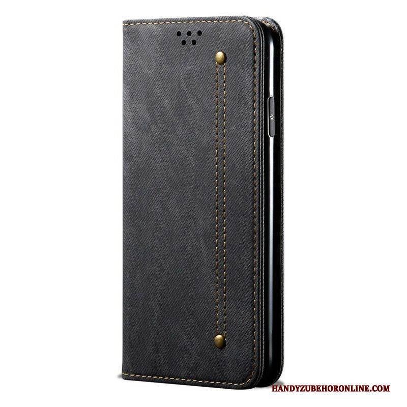 Schutzhülle Für Samsung Galaxy S21 FE Flip Case Denim-stoff
