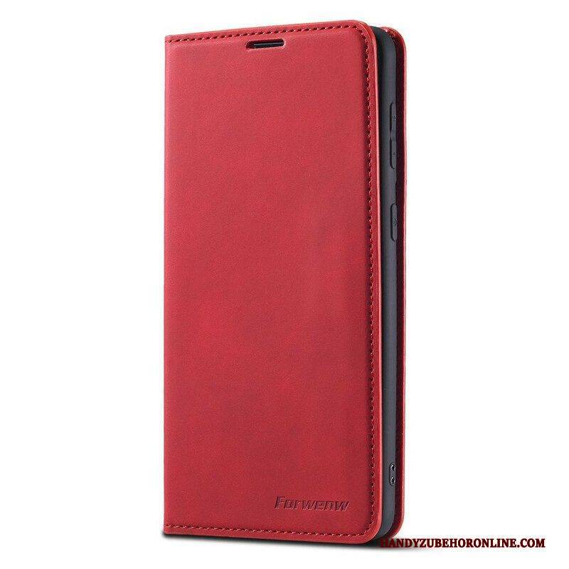 Schutzhülle Für Samsung Galaxy S21 FE Flip Case Forwenw Ledereffekt