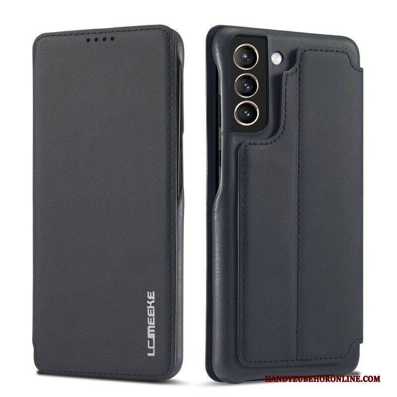 Schutzhülle Für Samsung Galaxy S21 FE Flip Case Lc.imeeke Ledereffekt