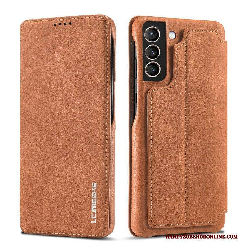 Schutzhülle Für Samsung Galaxy S21 FE Flip Case Lc.imeeke Ledereffekt