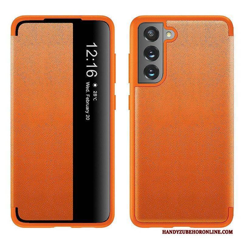 Schutzhülle Für Samsung Galaxy S21 FE Strukturiertes Kunstleder