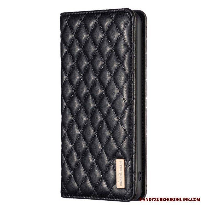 Schutzhülle Für Samsung Galaxy S23 5G Flip Case Gesteppte Binfen-farbe