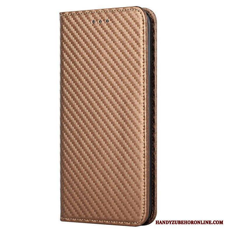 Schutzhülle Für Samsung Galaxy S23 Plus 5G Mit Kordel Flip Case Riemchen-carbonfaser-stil