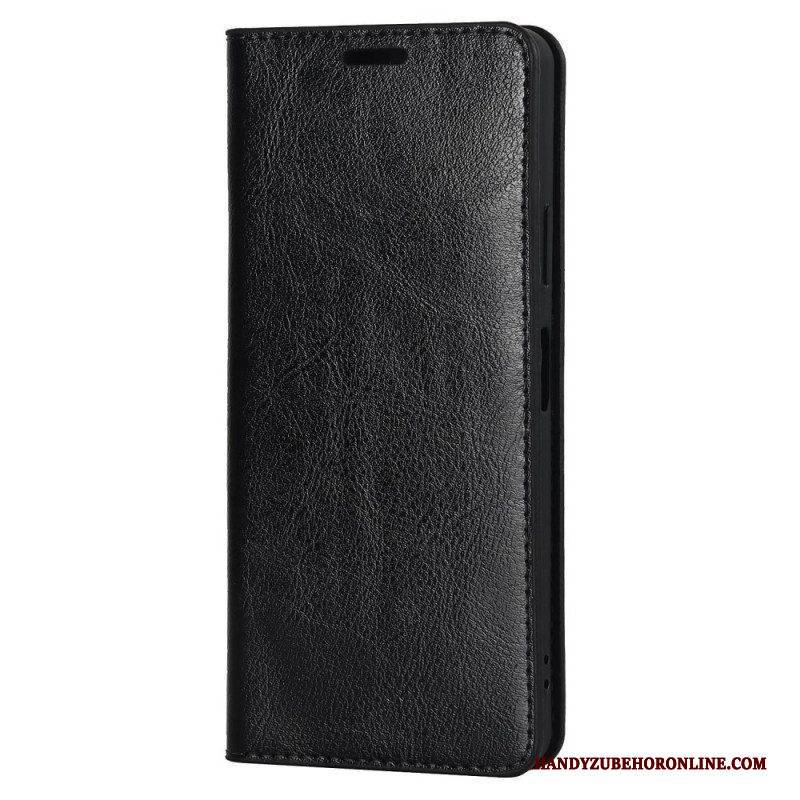 Schutzhülle Für Sony Xperia 10 IV Flip Case Echtes Leder