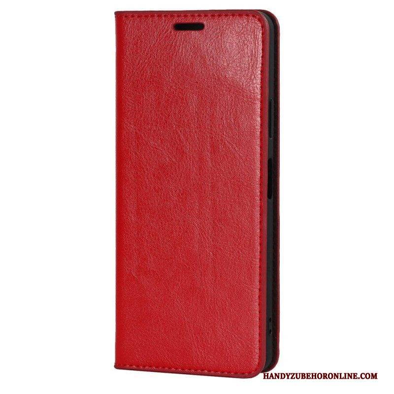 Schutzhülle Für Sony Xperia 10 IV Flip Case Echtes Leder