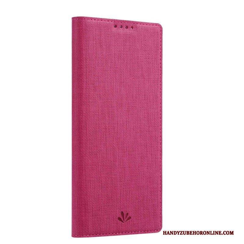 Schutzhülle Für Sony Xperia 10 IV Flip Case Vili-stoffstruktur