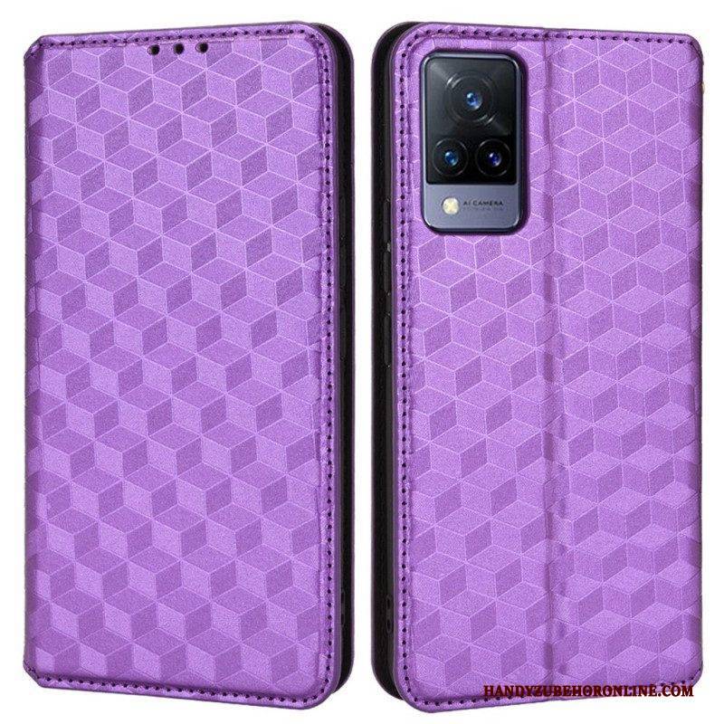 Schutzhülle Für Vivo V21 5G Flip Case Diamant-ledereffekt
