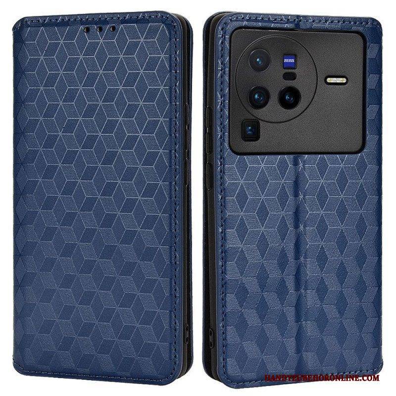 Schutzhülle Für Vivo X80 Pro Flip Case 3d-würfel
