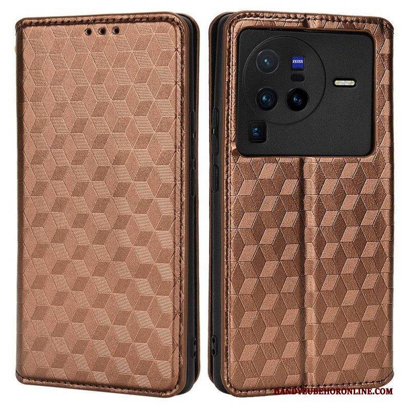 Schutzhülle Für Vivo X80 Pro Flip Case 3d-würfel