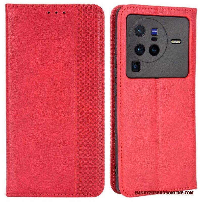 Schutzhülle Für Vivo X80 Pro Flip Case Stilisiert