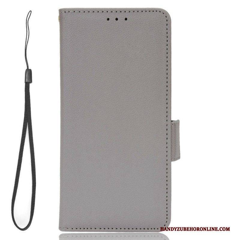 Schutzhülle Für Xiaomi 12T / 12T Pro Flip Case Lederoptik Mit Riemen