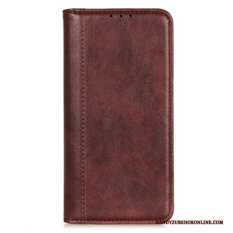 Schutzhülle Für Xiaomi 13 Lite Flip Case Farbige Version Aus Spaltleder